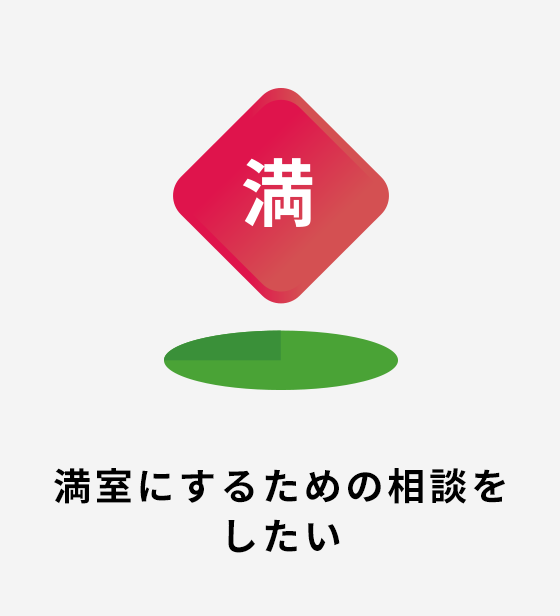 満室にするための相談をしたい